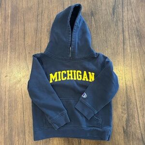 Champion Michigan Wolverines Hoodie Toddler 4T Navy Blue